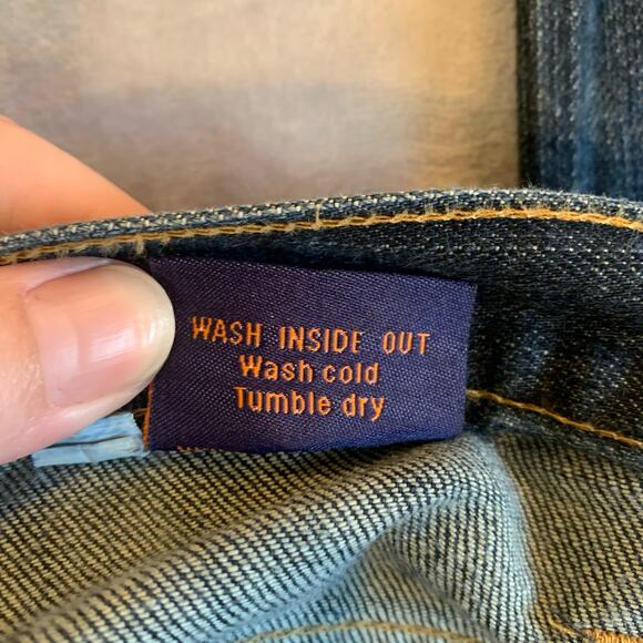 Chi Jeans SF Women's 12 (3)‎ Denim Dark Denim Straight Leg Diamond Crotch (0365) - Picture 8 of 13